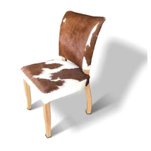 Brenda bükkfa étkezőszék tehénbőr kárpittal - lavintagehome.hu