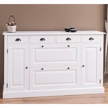 Fenyőfa cipősszekrény 2+2 ajtós, 4 fiókos - lavintagehome.hu