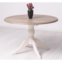 Kerek fenyőfa étkezőasztal bővíthető 120/160X120cm - lavintagehome.hu