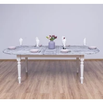 Ovális fenyőfa étkezőasztal bővíthető 3 méretben - lavintagehome.hu