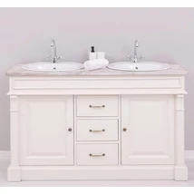 Fenyőfa fürdőszoba szekrény  3 fiókos, 2 ajtós - lavintagehome.hu