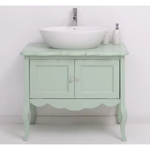 Fenyő fürdőszoba szekrény 2 ajtós, barokkos lábakkal-lavintagehome.hu