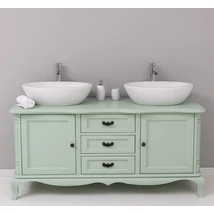 Shabby Chic fenyő fürdőszoba szekrény  3fiók, 2ajtó-lavintagehome.hu
