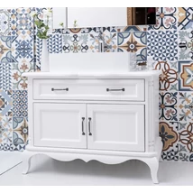 Shabby Chic fenyő fürdőszoba szekrény 1 fiók, 2 ajtó-lavintagehome.hu