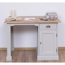 Fenyőfa számítógépasztal tölgyfa asztallappal - lavintagehome.hu