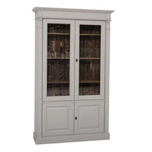 Fenyőfa vitrin 2+2 ajtós - lavintagehome.hu