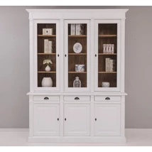 Fenyőfa szekrény 3+3 ajtós, 3 fiókos - lavintagehome.hu
