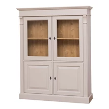 Fenyőfa szekrény üvegajtós - lavintagehome.hu