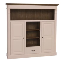 Fenyőfa szekrény 2 ajtós, polcos, 1 fiókos - lavintagehome.hu