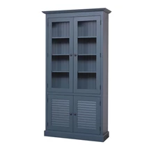 Fenyőfa szekrény lamellás ajtókkal - lavintagehome.hu