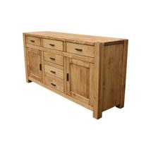 Adriana rusztikus fenyőfa szekrény 2 ajtó / 6 fiók - lavintagehome.hu