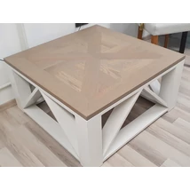 Montana tömörfa dohányzóasztal raktárról 90X90 cm - lavintagehome.hu