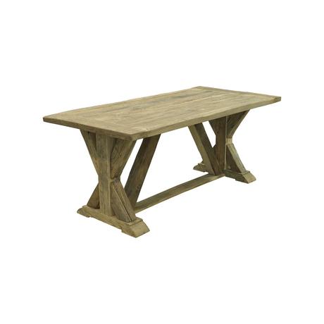Captain Morgan tölgyfa étkezőasztal 200 cm - lavintagehome.hu