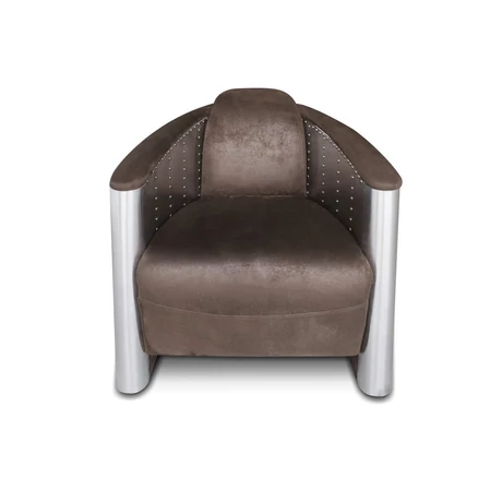 Aero-Konstanz kárpitozott aluminum fotel - lavintagehome.hu