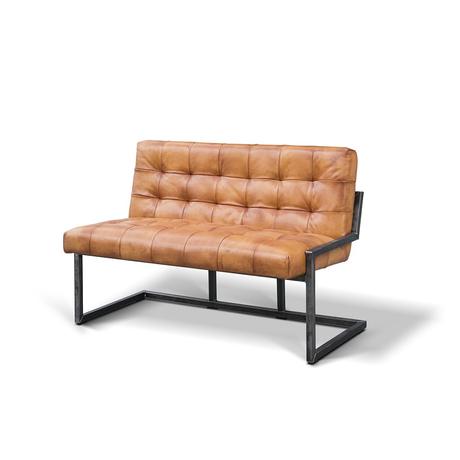 Bruno fémvázas bőr étkezőpad - lavintagehome.hu