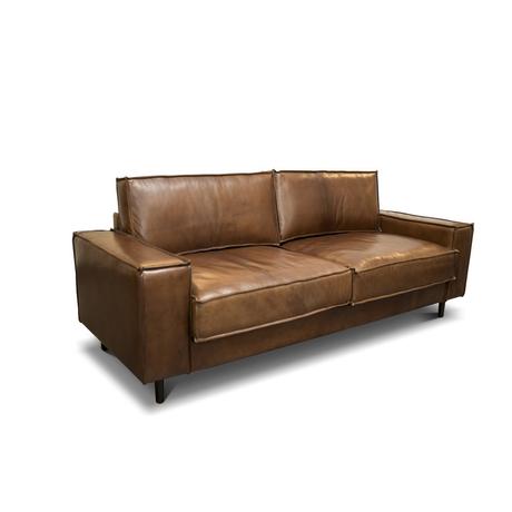 Dome tölgyfa bőr kanapé 2 személyes - lavintagehome.hu