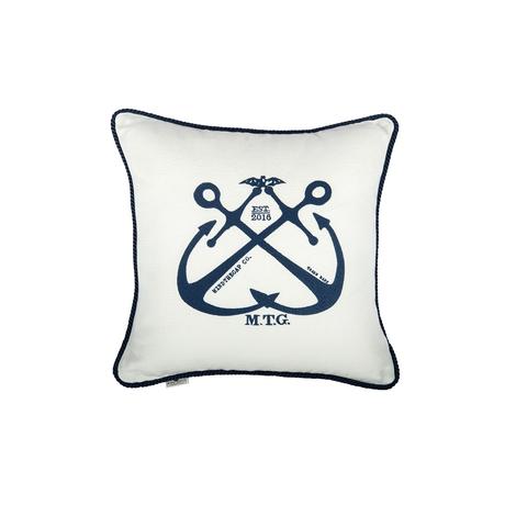 Vintage Anchors design díszpárna hímzett - lavintagehome.hu