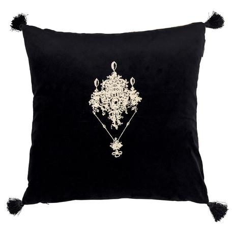 Gemme bársony design díszpárna hímzett - lavintagehome.hu