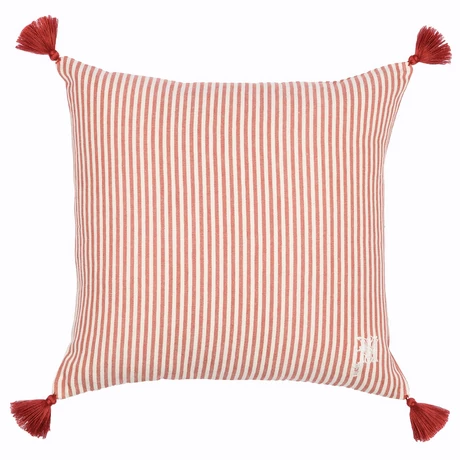 Rhubarb design díszpárna csíkos - lavintagehome.hu