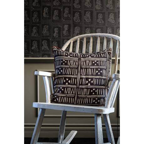 Bogolanfini design díszpárna - lavintagehome.hu