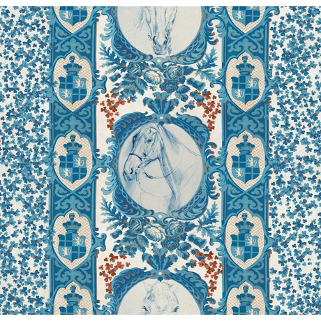 The Competiton Panel Blue lovas design tapéta - lavintagehome.hu