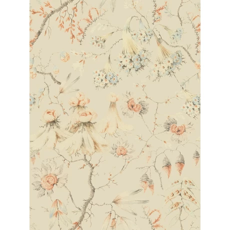 Grandma's Trapestry Bluewash design tapéta virágos - lavintagehome.hu