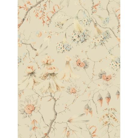 Grandma's Trapestry Bluewash design tapéta virágos - lavintagehome.hu