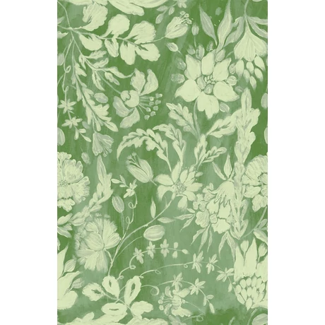 Flowery Ornament zöld design tapéta virágos - lavintagehome.hu