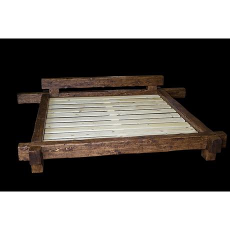 Rusztikus gerenda ágy több méretben - lavintagehome.hu