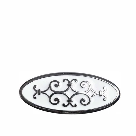 Ovális fogantyú fehér porcelán  - lavintagehome.hu