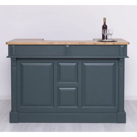 Fenyőfa bárpult 160 cm tölgyfalappal - lavintagehome.hu