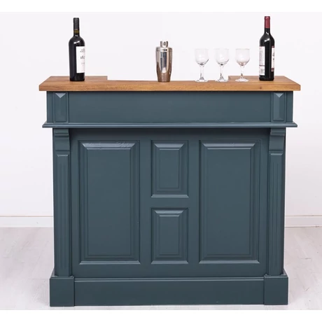 Fenyőfa bárpult 120 cm tölgyfalappal - lavintagehome.hu