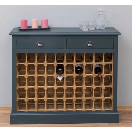 Bortartó szekrény 2 fiókos, 50 palackos - lavintagehome.hu