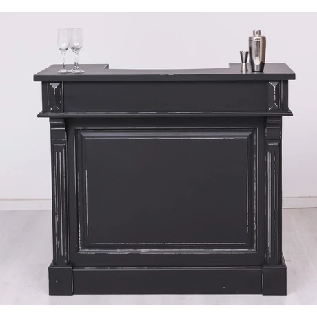 Fenyőfa bárpult 120 cm bortartóval - lavintagehome.hu