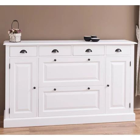 Fenyőfa cipősszekrény 2+2 ajtós, 4 fiókos - lavintagehome.hu