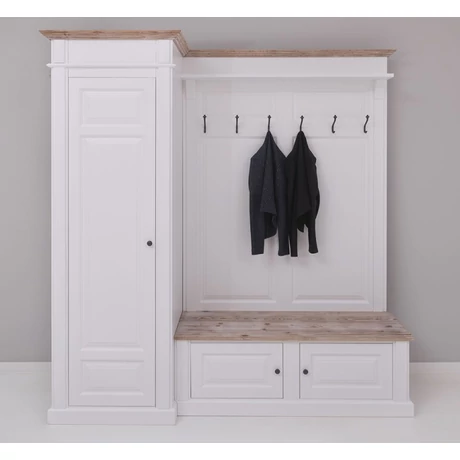 Fenyő előszoba bútor fogas, cipőtároló, szekrény-lavintagehome.hu