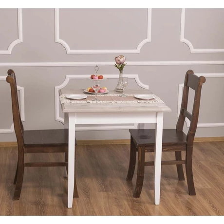 Fenyőfa étkezőasztal egyenes lábakkal - lavintagehome.hu