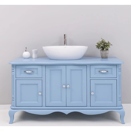 Shabby Chic fenyő fürdőszoba szekrény  2fiók, 4ajtó-lavintagehome.hu