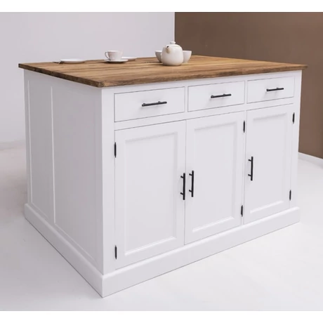 Rusztikus fenyőfa konyhasziget - lavintagehome.hu