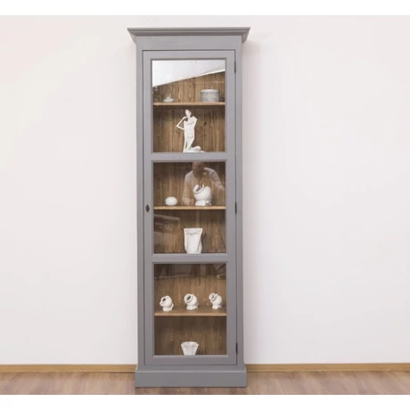 Fenyőfa vitrin üvegajtós - lavintagehome.hu