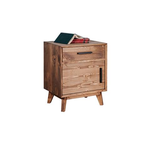Nostalgia rusztikus fenyőfa éjjeliszekrény - lavintagehome.hu