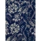 Folk Embroidery Indigo design tapéta virágos