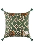 Zöld design díszpárna - lavintagehome.hu
