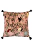 Royal Garden rózsaszín design bársony díszpárna - lavintagehome.hu